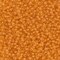 Miyuki 11 Round Seed Bead, 11-1937, Semi-Frosted Apricot Lined Light Topaz, 13 grams